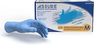ASSURE Soft Nitrile Gloves Powder-Free Blue Size M 100 Pce/Box