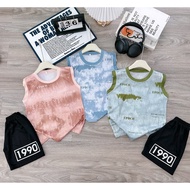 3-hole summer clothes set for boys 4-14 years old, short sleeve set for boys 14-45kg, EPOCH model, a