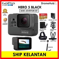 GoPro Hero 5 Black / Hero 5 Black 4K Video Action Camera [ Basic Adventure Set ] ( 3-Months-Warranty