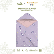 CUIT X Kintakun Baby Selimut Bayi Topi Lembut Tebal Baby Hoodie Blanket Digital Printing 75 x 75 cm