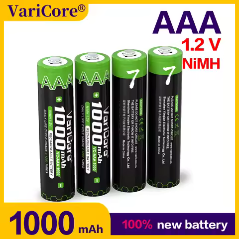 AAA rechargeable battery Ni-MH 1.2V 1000mAh （Grade A quality) reed rechargeable VariCore-VVV