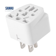 US Travel Plug Adapter EU/UK/AU/In/CN/JP/Asia/Italy/Brazil to USA (Type B), 3 Prong USA Plug, Charge