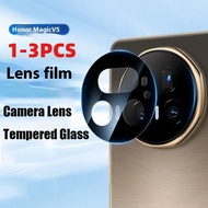 1-3Pcs For Honor Magic V6 V5 High Quality Full Cover HD Black Edge Camera Lens Tempered Glass Film F