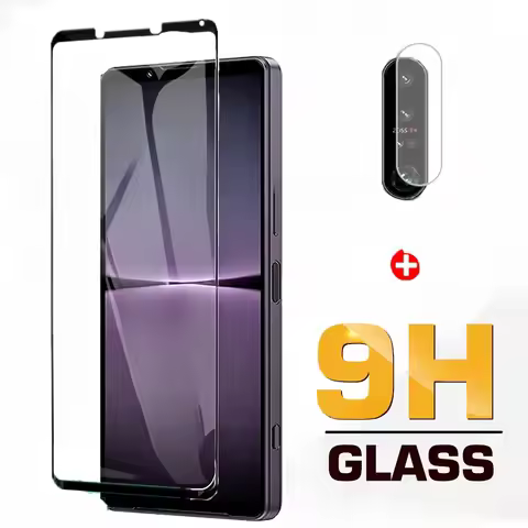 2 in 1 Premium Tempered Glass For Sony Xperia 5 1 10 IV Screen Protector Camera Lens Film For Xperia