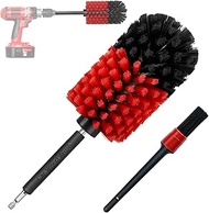 Rim Brush Cordless Screwdriver, Includes Rims Brush and 22.6 cm Detailing Brush, Quick Cleaning Whee