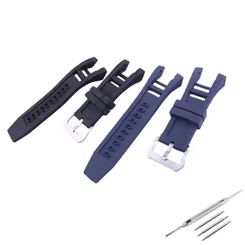 Men's rubber watch band accessories compatible with Invicta Russian Pro Diver watch strap women's bl