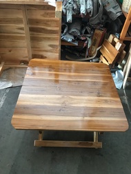 โต๊ะญี่ปุ่นไม้สัก พับได้ โต๊ะตั้งโน๊ตบุ๊ค โต๊ะเขียนการบ้าน โต๊ะปิกนิ๊กสนาม
