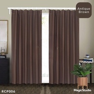 Langsir Tingkap Murah Curtain Semi Blackout Kain Langsir Pintu Door Curtains blinds plain colour 纯色窗帘