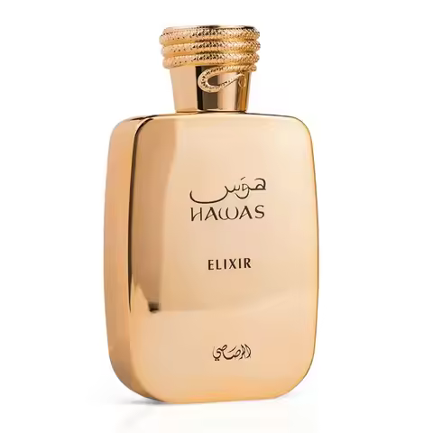 Rasasi Hawas Elixir Eau De Parfum for Men 3.4oz / 100ml – Bold Woody Amber Long Lasting Cologne, Lux