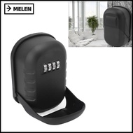 MELEN Key Lock Box, Wall Mounted Black Combination Lock Box, Security Anti-Dust Security Lock Box Ga