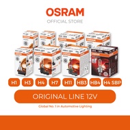 OSRAM Original Halogen Bulb All Sizes H1/H3/H4/H7/H11/HB3/HB4/H4-SBP (12V/1 Pc)