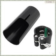 [dreamedge] Bb Clarinet Leather Ligature Clarinet Leather Ligature and Plastic Mouthpiece Cap Cover 