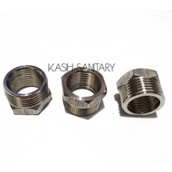 Volk Stainless steel 1/ 2 inch to 3/ 4 inch volk 1/ 2 inch x 3/ 4 inch stainless steel faucet socket