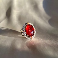 20 Carat Red Rubellite Tourmaline Cocktail Ring