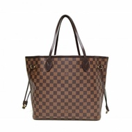 LV Neverfull中號棕色棋盤格PVC金扣肩背包