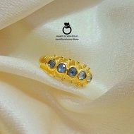 แหวนเ แหวนพชรซีกเพชรเรียง 066 "รุ่นเคลือบทองหนาพิเศษ" แหวนสวยๆ แหวนแฟชั่น แหวนทองชุบ แหวนทองสวย  แหวนหนัก 2 สลึง