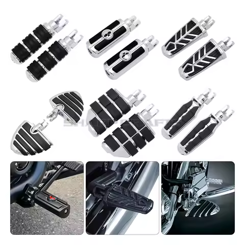 Motorcycle Front or Rear Foot Pegs Footrests For Yamaha V-Star XVS 650 950 1100 Dragstar DS Virago 7