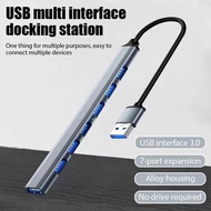 USB HUB 7 Port USB 3.0 2.0 Extender Cabang Lubang USB A High Speed OTG Adapter Docking Station Unive