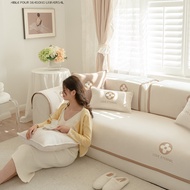 Cream Sofa Cushion Solid Color Sofa Cover Cover Fabric Sofa Cushion Sofa Cushion Seat Cushion