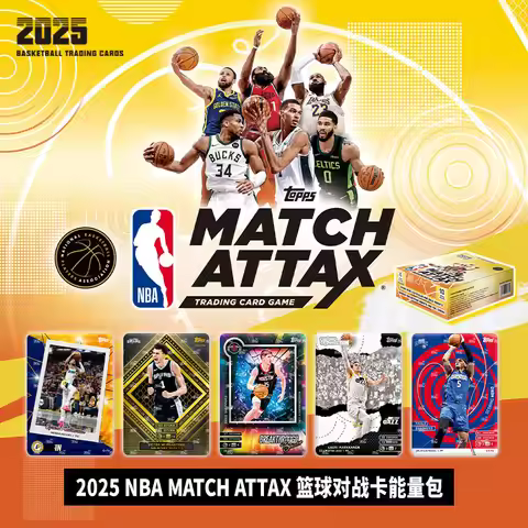 2025 NBA Match Attax Trading Card Game – Topps Official Basketball Battle Cards Booster Pack