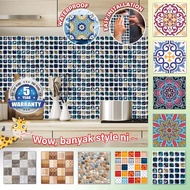 Famoustore 20X20CM Mosaic Tile Wall Tiles Sticker Waterproof Self Adhesive Wallpaper Kitchen Bathroom Tiles Sticker 墙贴