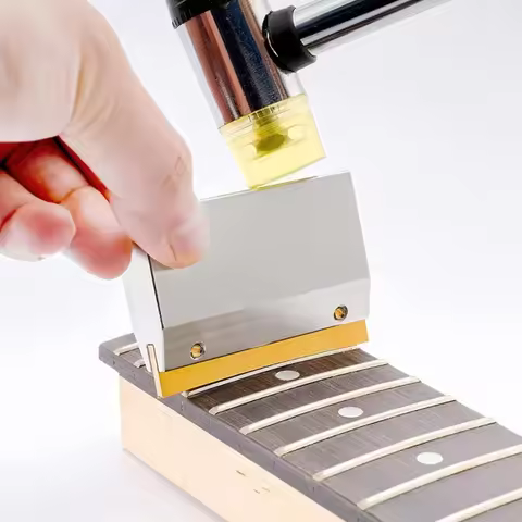 Guitar Fret Press Caul Pressing Tool Steel for Fingerboard Wire Replacement
