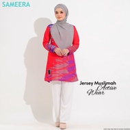 Sameera Jersey Muslimah Active Wear Red
