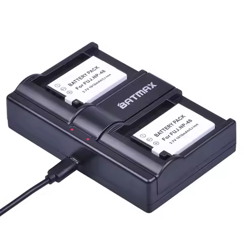 Batmax NP-48 NP 48 NP48 battery+Dual USB Charger for Fujifilm XQ1 XQ2 NP-48 Camera Battery