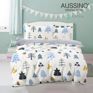 Aussino Forrest 100% Cotton Fitted Sheet Set/Quilt Cover Set