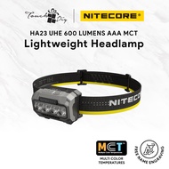 NITECORE HA23 UHE MCT 600lm ORIGINAL Lightweight LED Headlamp Outdoor Camping | Free Name Engraving
