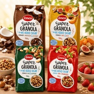 EMCO Super Granola 500g No Added Sugar | Strawberry | Fruit & Nuts | Chocolate Coconut | Nuts & Almo