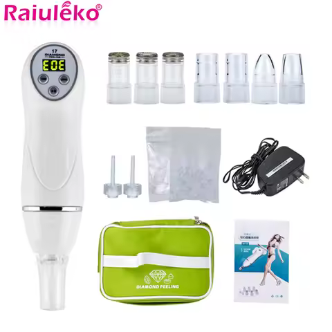 Diamond Dermabrasion Blackhead Removal Machine Vacuum Face Suction Skin Clean Facial Massage Peeling