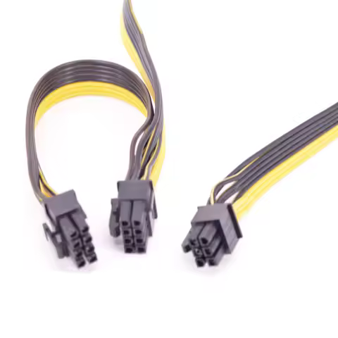 For Cooler Master Silent Pro Gold 1200W Modular PSU PCIe 6 Pin to Dual 6+2 Pin 8 Pin GPU 6Pin to 8pi