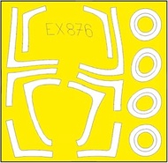 Edudo EDUEX876 1/48 Boeing EA-18G Growler Paint Mask Sticker (For Mon Models) Masking Sticker for Pl