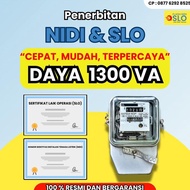 SLO NIDI DAYA 1300 SATU PAKET UNTUK DAFTAR KWH METERAN LISTRIK PLN TERBARU!!