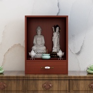 Buddha Shrine Altar Household Buddha Cabinet Chinese Style Clothes Closet God of Wealth Bodhisattva Cabinet Altar Worship Table Economical Altar OORJ