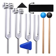 Set Of 4 Tuning Forks (128 Hz, 256 Hz, 512 Hz, 528 Hz) With