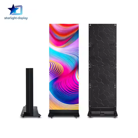 Indoor Foldable LED Poster Screen P1.8 P2 P2.5 Portable Digital Display Video Wall for Store Events 