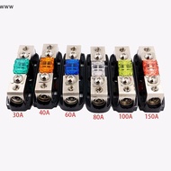 Car Audio Fuse Power Fuse Holder 30-150A Stereo Audio Single Way AGU Fuse Holder