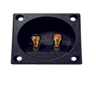 Terminal Bulat Box Speaker Atau Terminal Speaker Gold 50mm Biding Pos Terminal Speaker