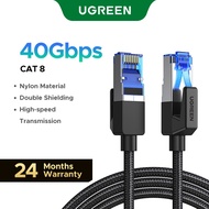 UGREEN Ethernet Cable CAT8 40Gbps 2000MHz CAT 8 Networking Nylon Braided Internet Lan Cord for Lapto