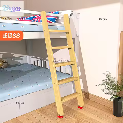Dormitory ladders, household bunk, solid wood , bed , loft stairs, step