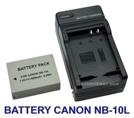 NB-10L \ NB10L แบตเตอรี่ \ แท่นชาร์จ \ แบตเตอรี่พร้อมแท่นชาร์จสำหรับกล้องแคนนอน Battery \ Charger \ 