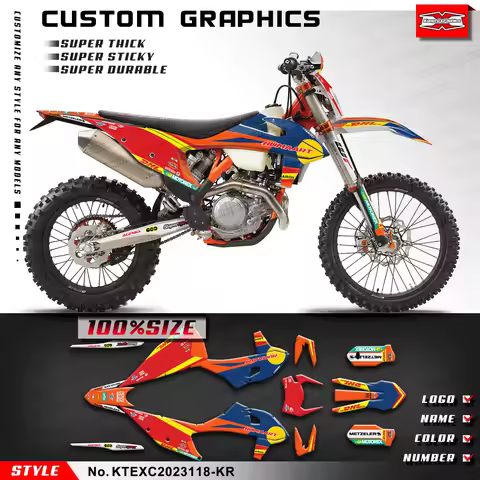 KUNGFU GRAPHICS Adhesive Sticker Skin Graphics for KTM EXC EXC-F XCW XCF-W 150 250 300 350 450 500 2