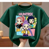 [Penghantaran 24-Jam] 100% Kapas Comel kpop: pemburu syaitan T-Shirt Kasual Longgar untuk Gadis, Sai