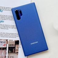 Samsung เคสเคสแบบพับปิดได้สมาร์ทวิวกระจกแนวตั้งของแท้สำหรับ Samsung GALAXY Note 10 N970 N970F NOTE10