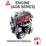 Engine manual book 4G6 series engine repair book /4G63T (mitsubishi lancer evo) engine repair book