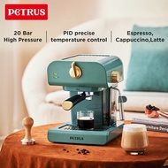 Petrus Coffee Maker Espresso Coffee Machine,Latte Cappuccino Maker,20 Bar Semi-Automatic Espresso Ma