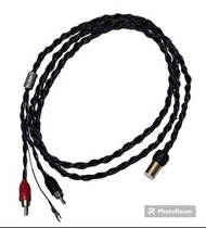 🇩🇪West Germany🇩🇪 發燒冷凍西德線 古董純銅鍍錫唱盤Phono信號線（5P MINI DIN - 2 RCA + 地線）