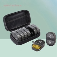 Weekly Pill Organizer Case 2 Times A Day Portable Travel Pill Box 7 Days Large Compartments for Vitamins Medicine
